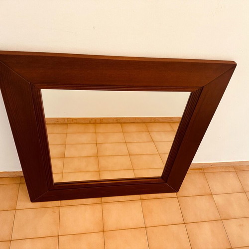 Wall mirror solid wood new 85 x 85