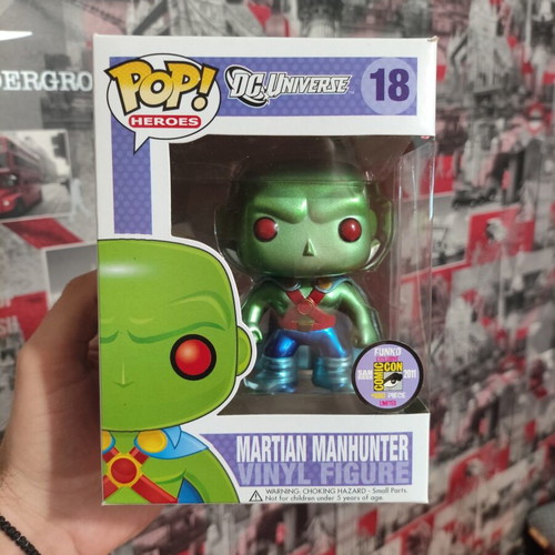 Funko Pop Martian Manhunter 18 SDCC 480 pcs like new