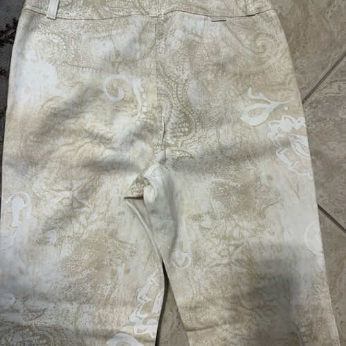 Sarah Lawrence women's pants size 40, white-gold, like new