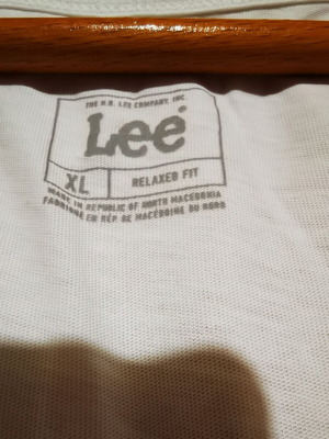Lee sleeveless shirt white XL like new