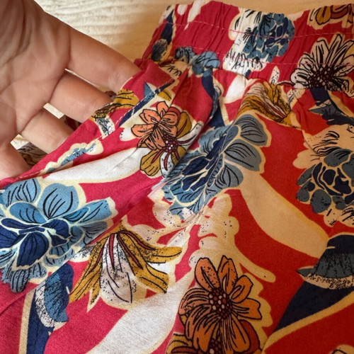 Summer pants like new, colorful, size L