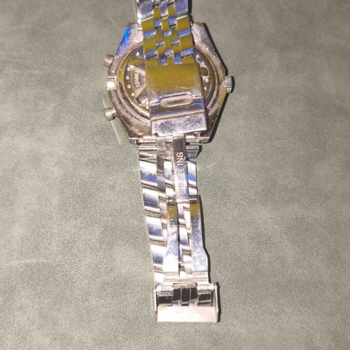 Breitling wristwatch men's used, gray, scratches on dial