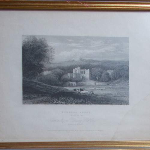 19th century lithograph used with frame