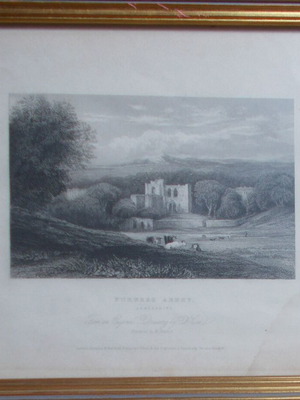 19th century lithograph used with frame