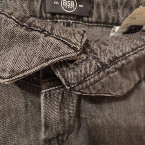 BSB denim skirt like new, black gray, small, knee length
