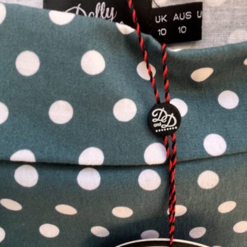 Dolly & Dotty 50s Vintage Dress Set new, black and turquoise