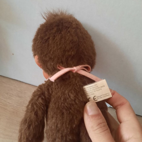 Monchhichi plush doll used, 20 cm, Sekiguchi