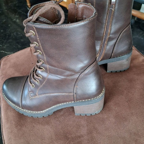 Silia D leather brown boots used, size 36