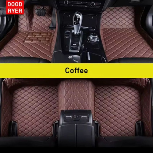 BMW E39 full cover leather floor mats set new coffee color