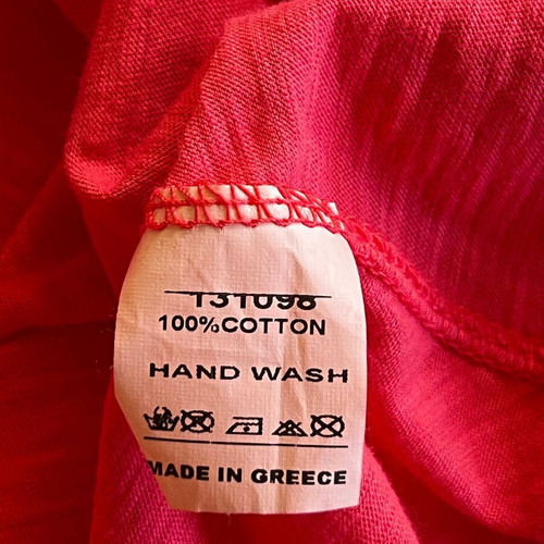 On Line long coral dress like new, cotton, size Small/Medium