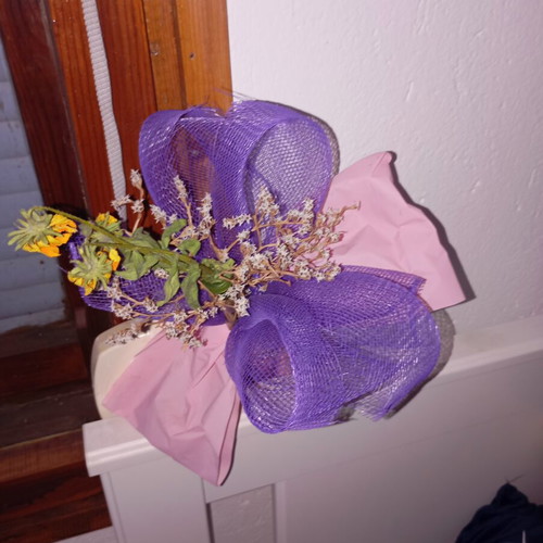 Bouquet of dried natural flowers like new