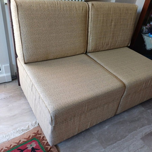 Armchair like new with African bamboo backrest