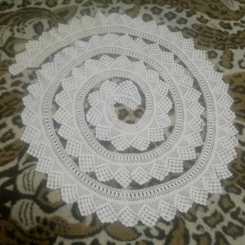 Atrante handmade lace used cotton 3.6 m