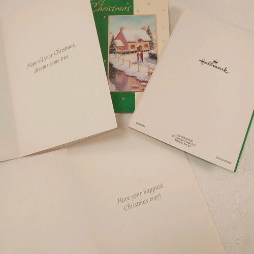 Hallmark Christmas cards new, pack of 4 pieces