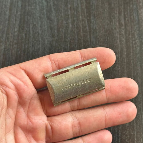 Gillette Vintage Metal Safety Razor used