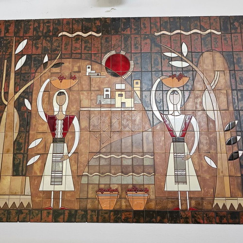 Mosaic by Panos Valsamakis 1989 used 1.5x2 m