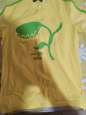 Emellman men's short-sleeve shirt like new, yellow, size L