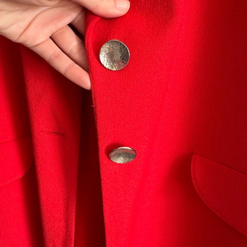 Vintage wool blazer 100% wool used, red