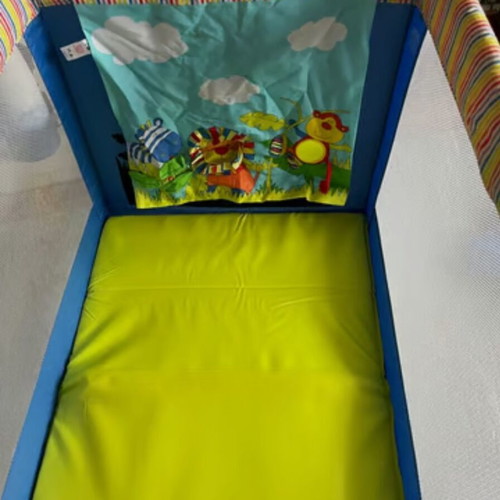 ELC folding travel cot park bed used