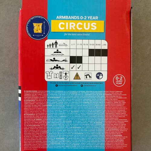 Circus Baby Armbands 0-2 Years New in Box