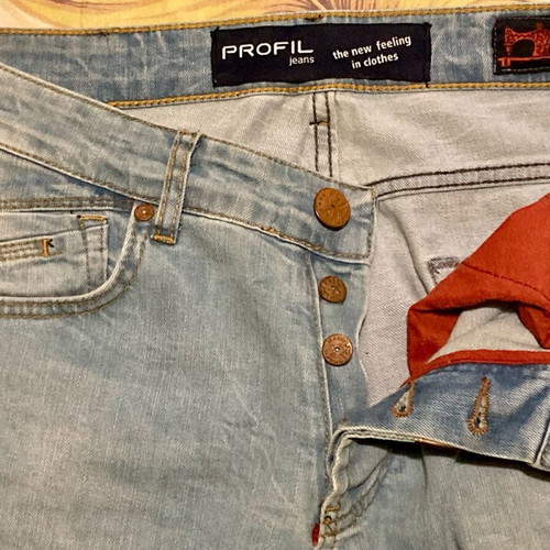 Profil premium jeans light blue like new with distressed details