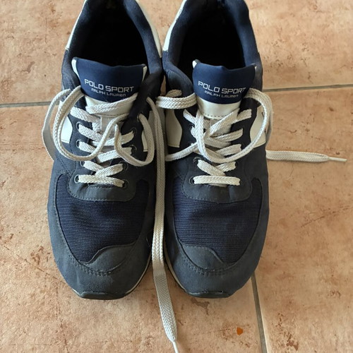 Polo Ralph Lauren sneakers, size 44, white and blue