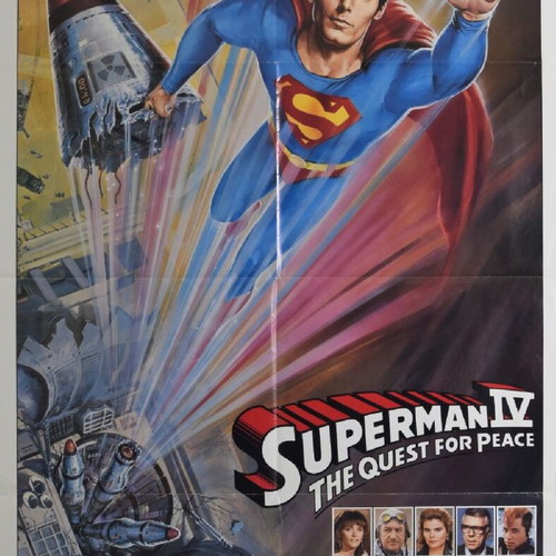 Superman IV The Quest for Peace movie poster used, 1987