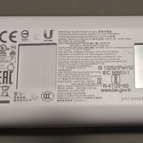 Ubiquiti POE power supply 24V 0.5A new