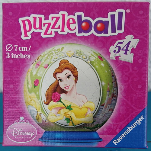 Vintage Puzzleball with Disney Belle, new, Ravensburger 2011