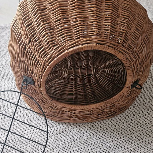 Trixie cat cage-bed like new made of natural willow