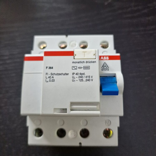 ABB F364 Residual Current Relay 4P 40A 30mA Type AC new