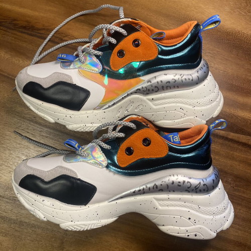 Renato Garini Multicolor Sneakers size 39 like new, narrow fit for 38