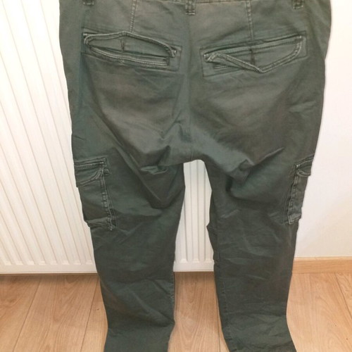 Cargo pants used, waist 32, green, XXS