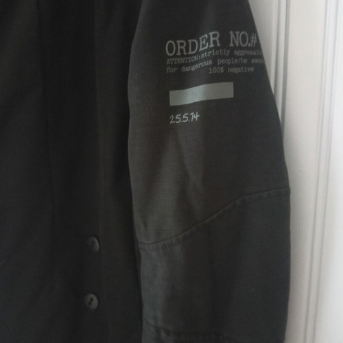Jacket παλτό "AGRESSIVE" black size 48 like new