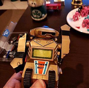VINTAGE SPACE TOY ROBOT POWER BOT BATTERY OPERATED 12'' HONG KONG