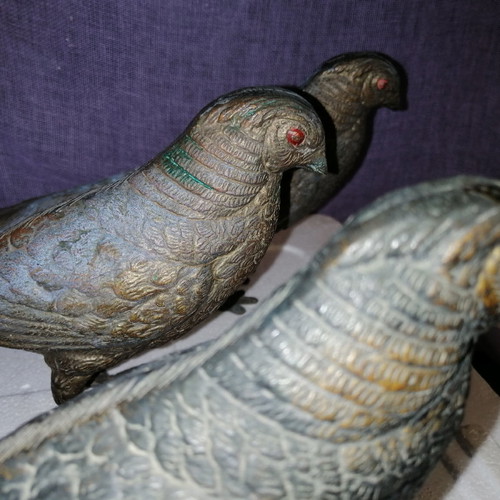Gianniotika peacocks used vintage brass set of 3 pieces