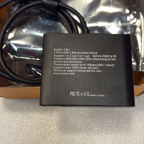 KCEVE C201 Type-C Switch 2in1 Bidirectional Switch new