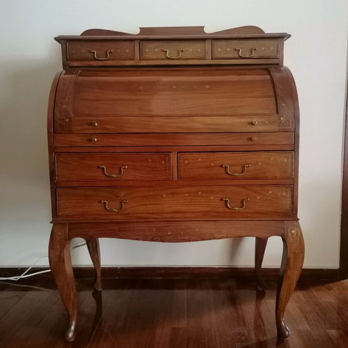 Vintage secretary desk like new solid wood