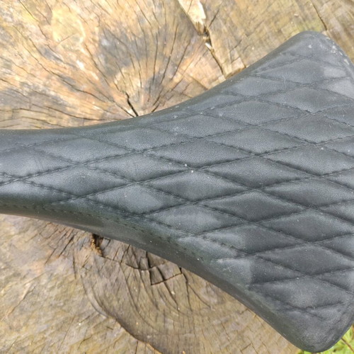 Vintage bicycle saddle used with springs