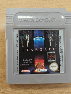 Stargate game for Nintendo Game Boy like new