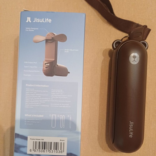 JisuLife LIFE8 PLUS Portable Handheld Fan new, 4500mAh battery
