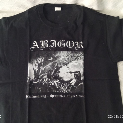 Abigor T-shirt large size, official merch, Gildan, black