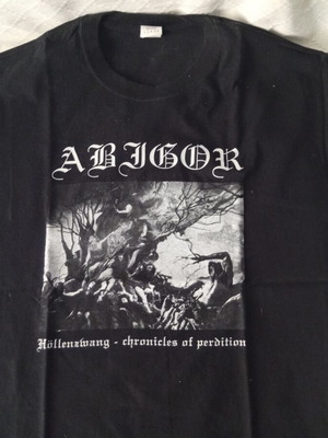 Abigor T-shirt large size, official merch, Gildan, black