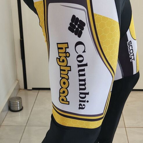 Columbia Highroad XXL cycling tights used, black with white details