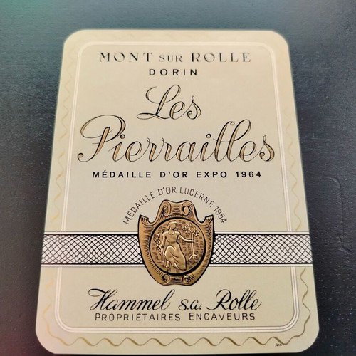 Les Pierrailles wine promotional label used