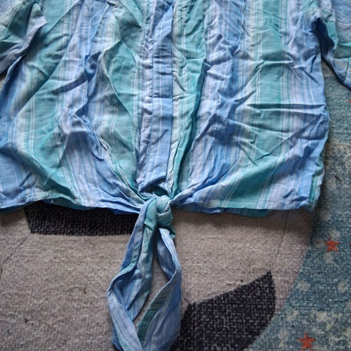 Collin's summer shirt new, size Small, blue striped