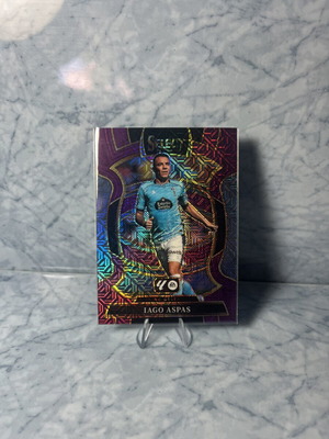Iago Aspas Terrace Purple Mojo Prizm 2025-26 Panini Select LaLiga card