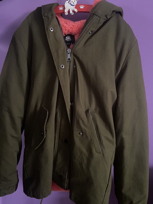 Redial jacket with fur new, size M