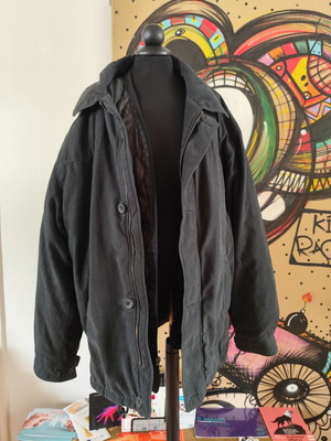 Men's jacket with inner vest like new, size M to L, black
