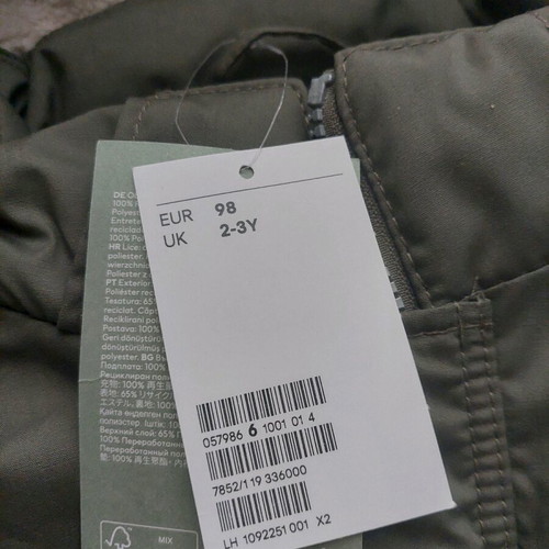 H&M Parka 2-3Y new with Zara sleeveless gift